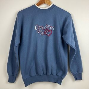Vintage MCC Women’s Grandma’s Are All Love Grandma Blue Crewneck Sweater Size M